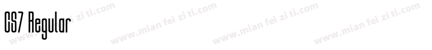 CS7 Regular字体转换